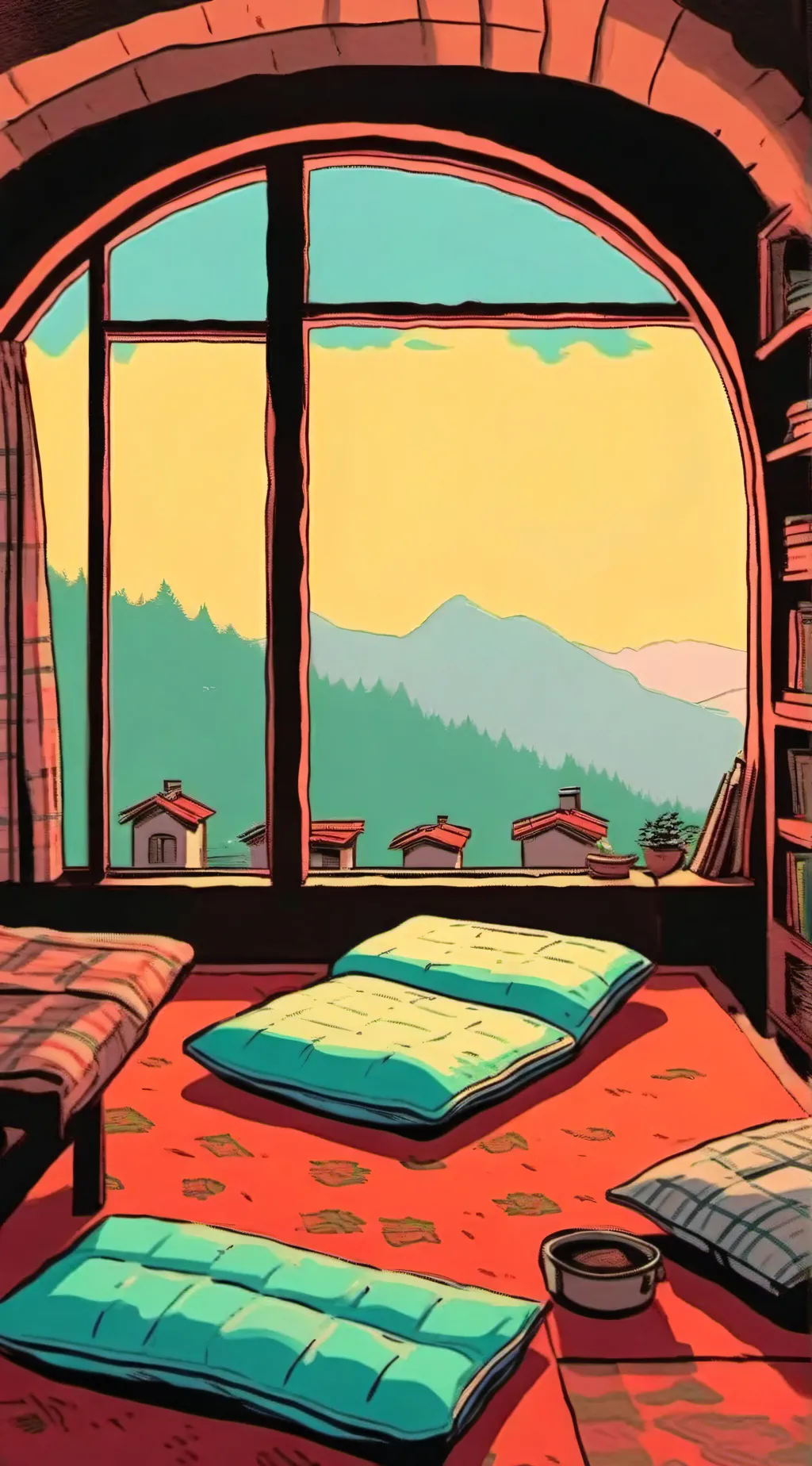 ai character: JJK sleepover! background