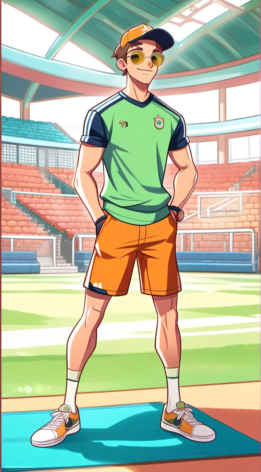 ai character: Coach gonzalez background