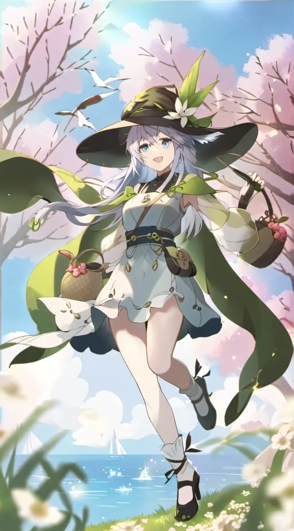 ai character: girls sleepover background