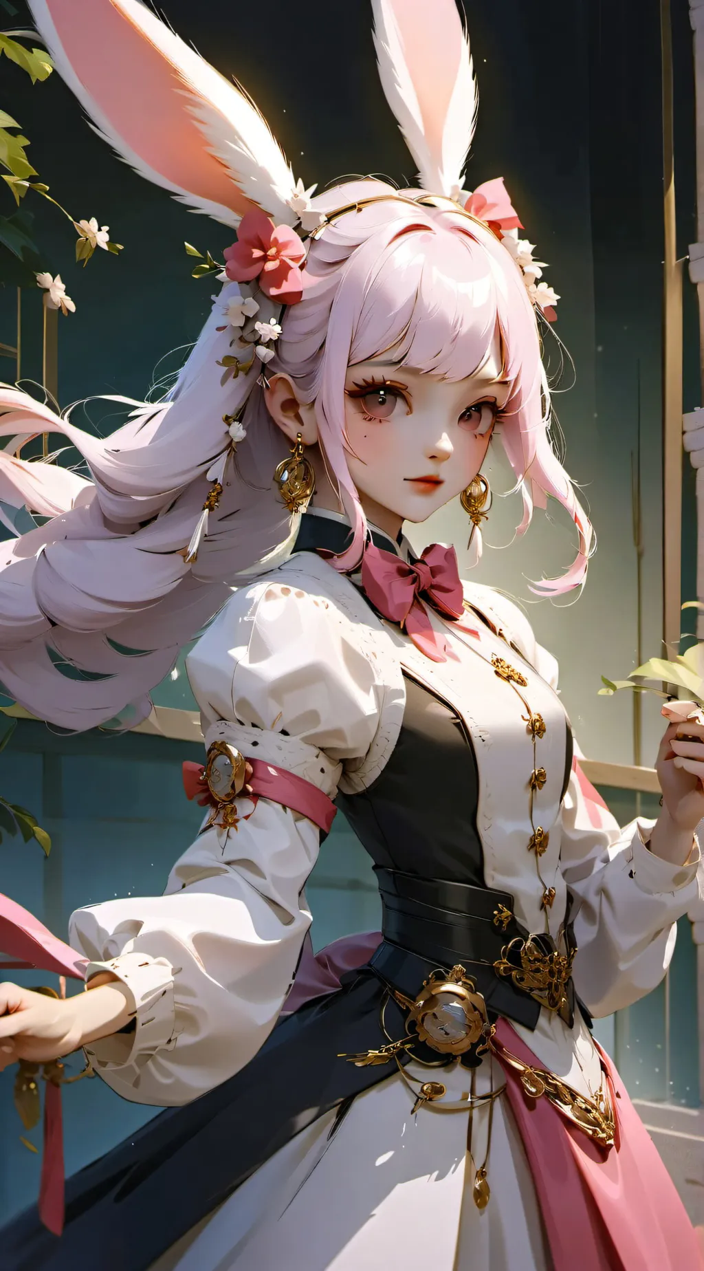 ai character: oren x pinki x red background