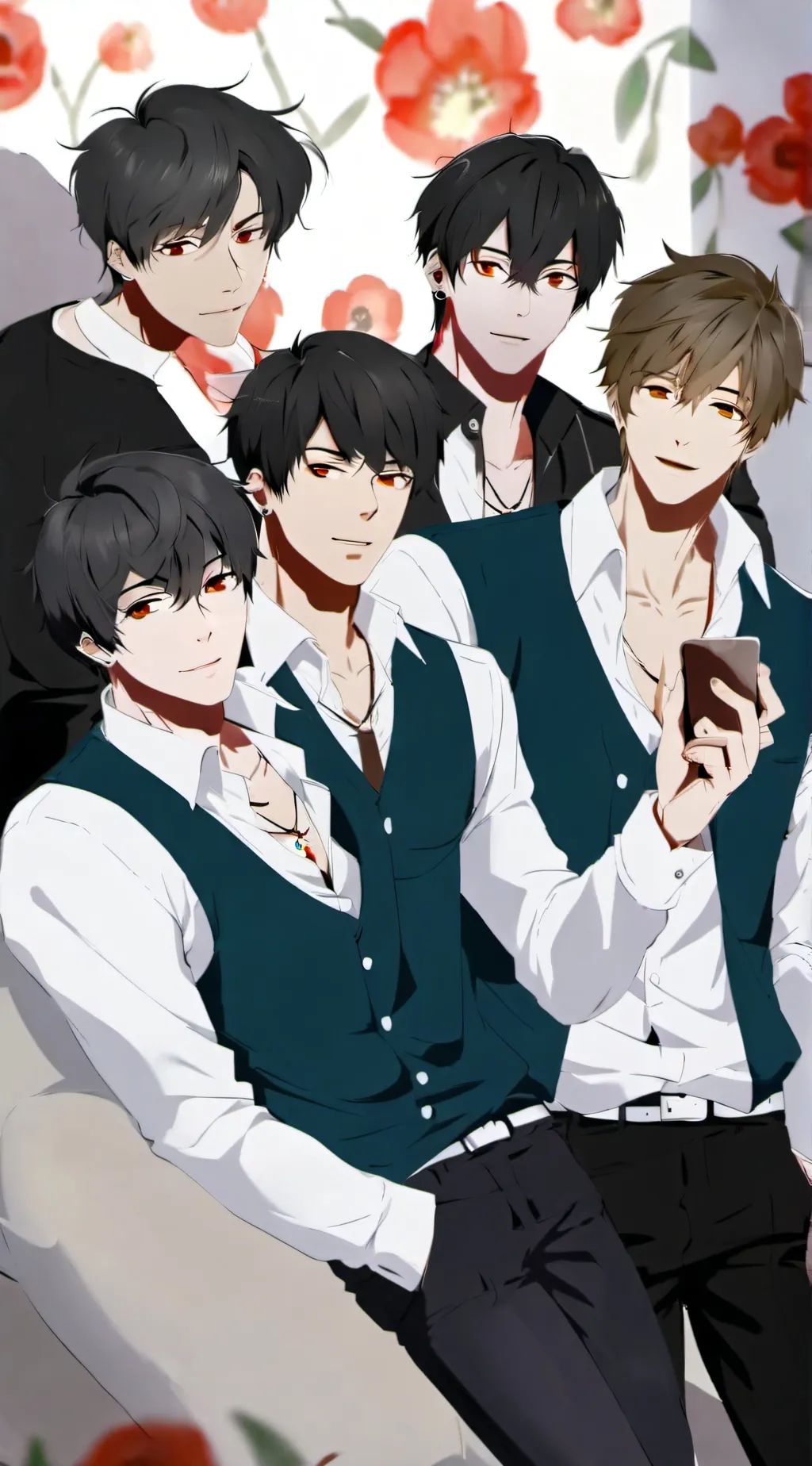 ai character: 5 badboys  background