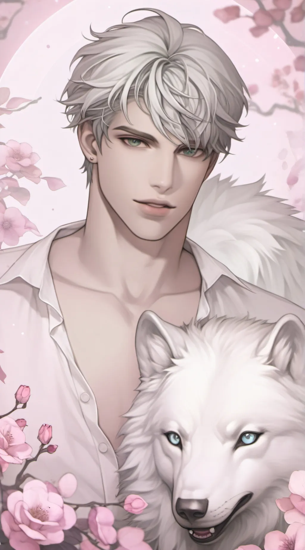 ai character: 🤍—Alexander—🐺 background