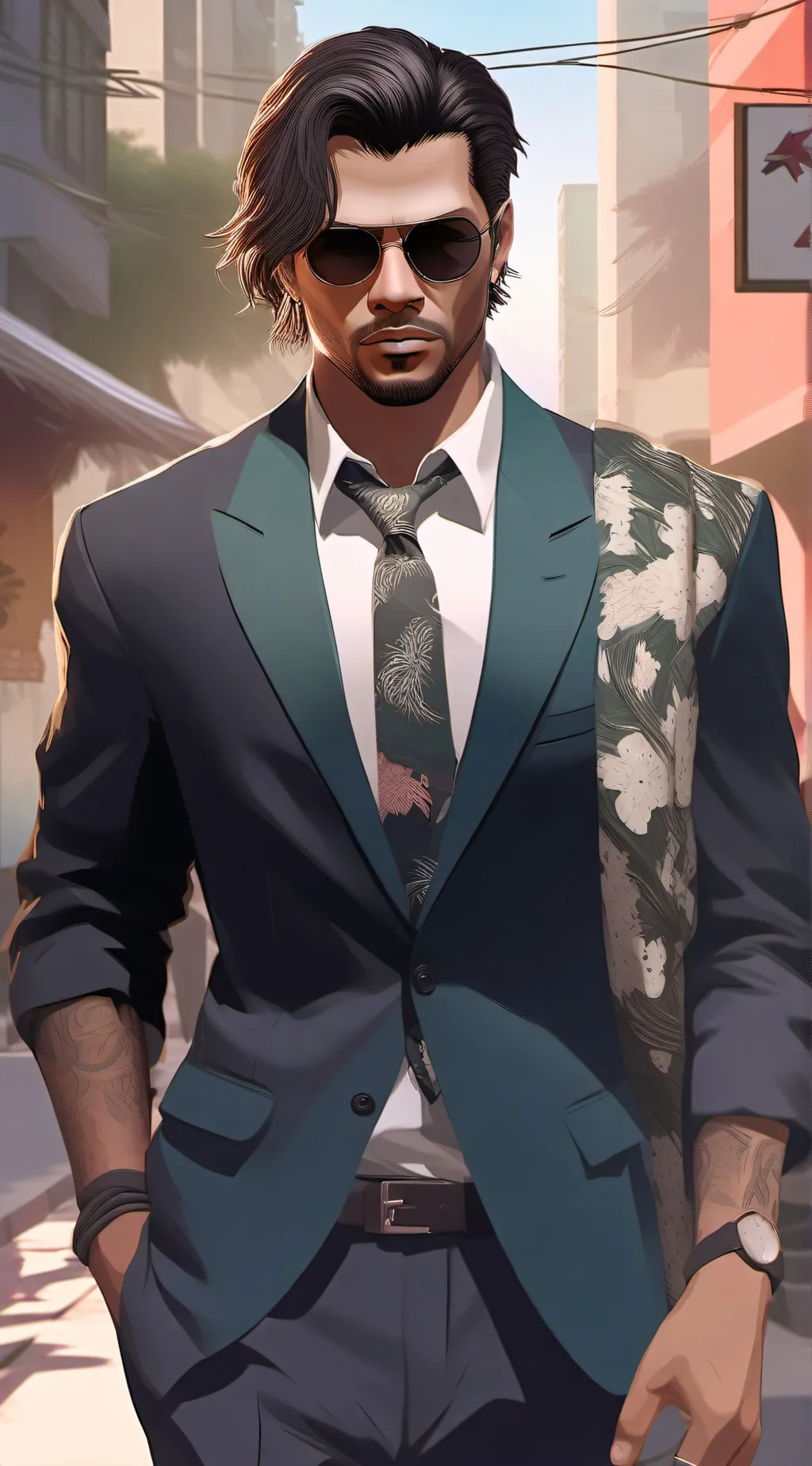 ai character: movie background