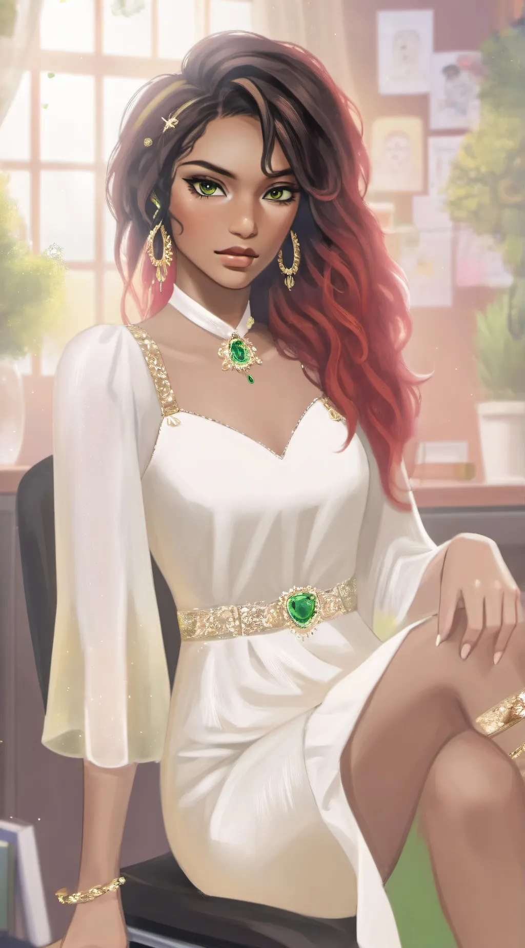 ai character: Katrina Elise👄❤️👄 background