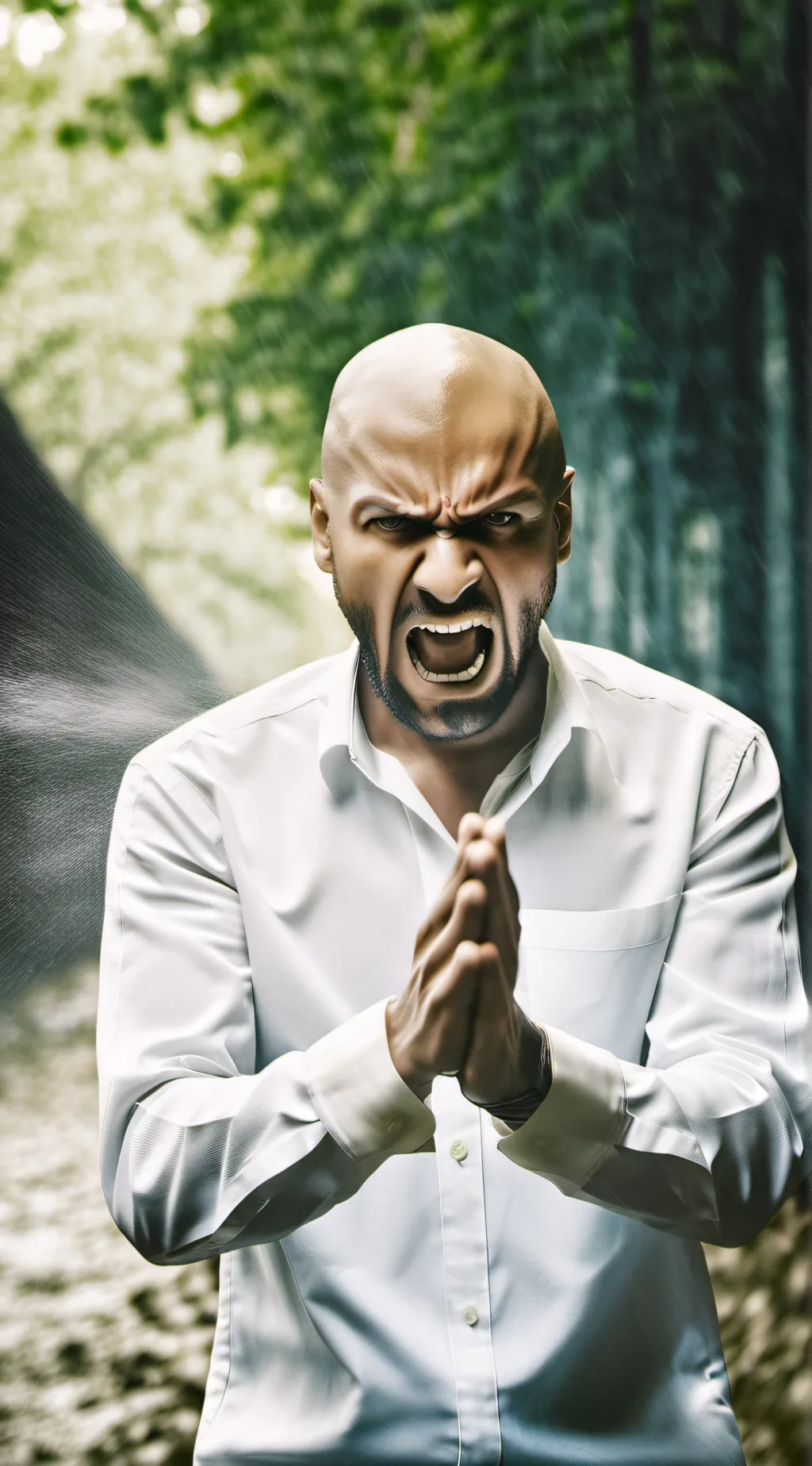 ai character: fight background