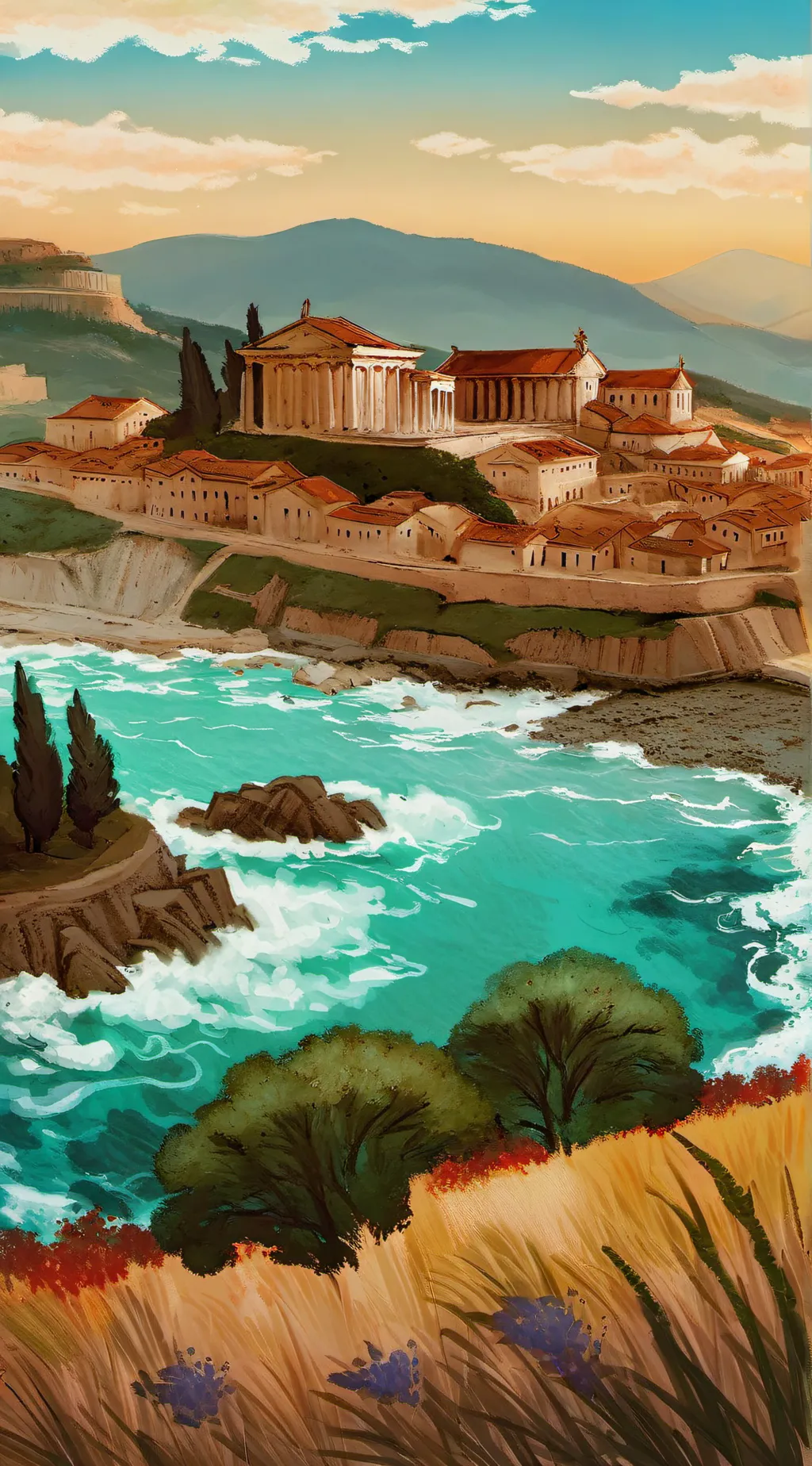 ai character:  emperor of rome background