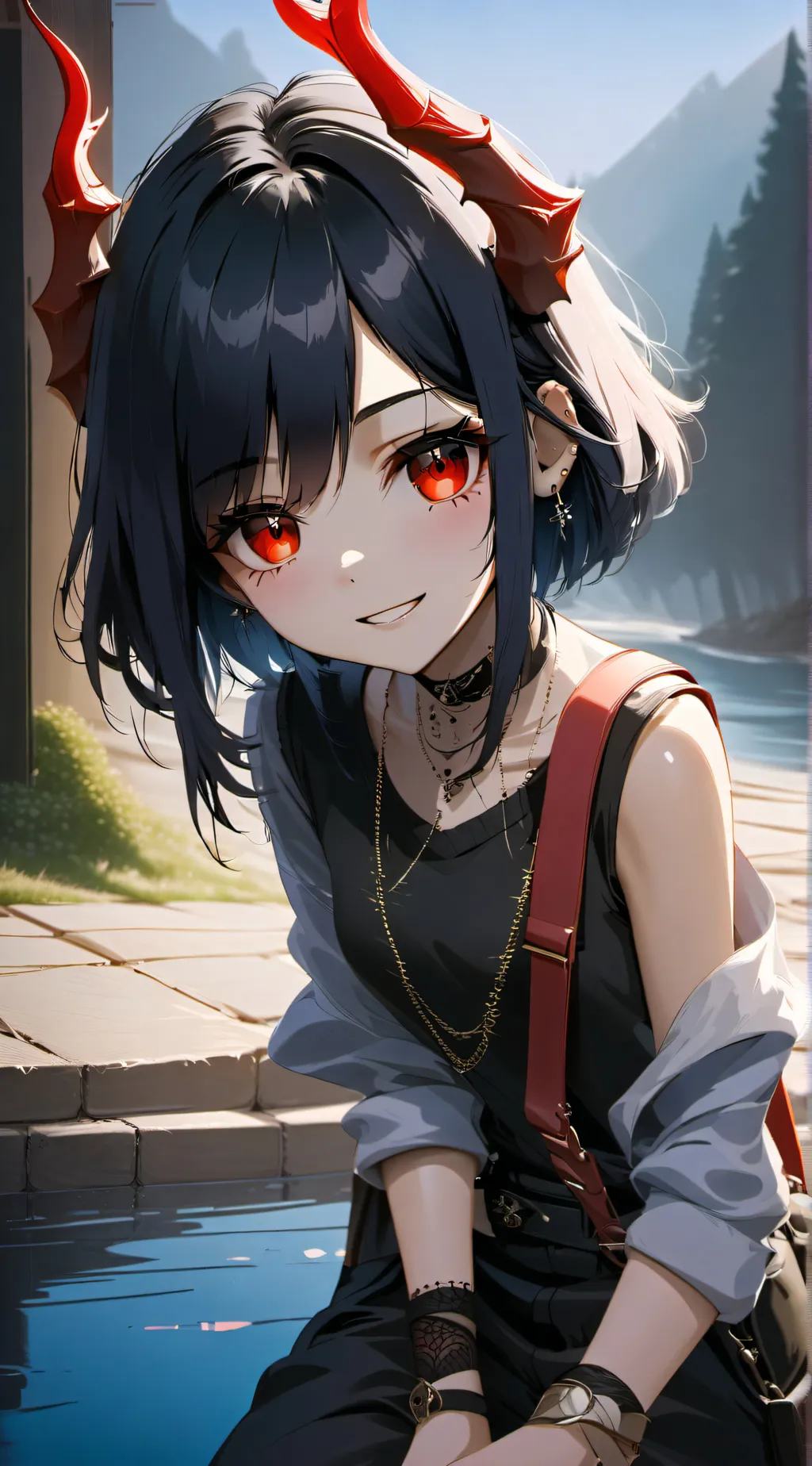 ai character: luna background