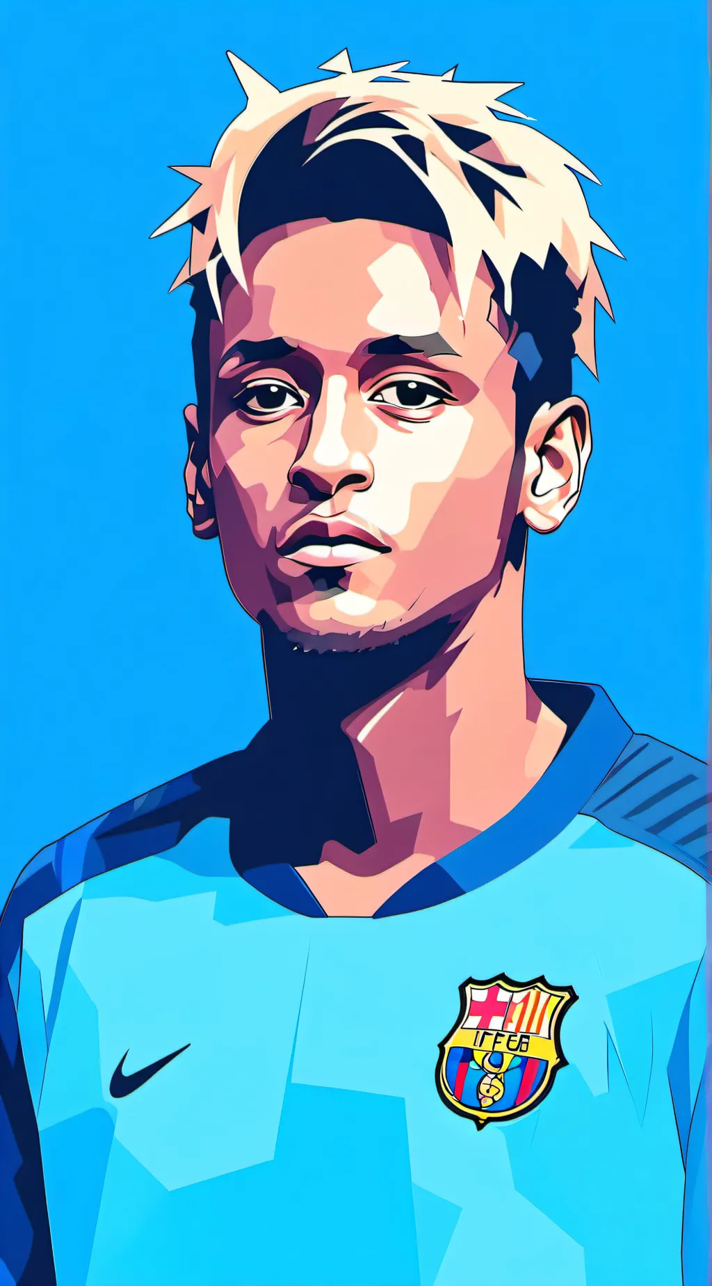 ai character: neymar  background