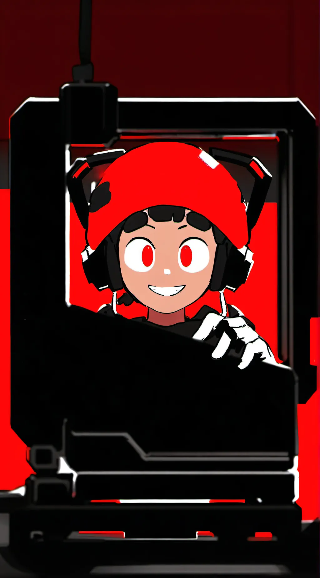 ai character: s.t.b sprunki  background