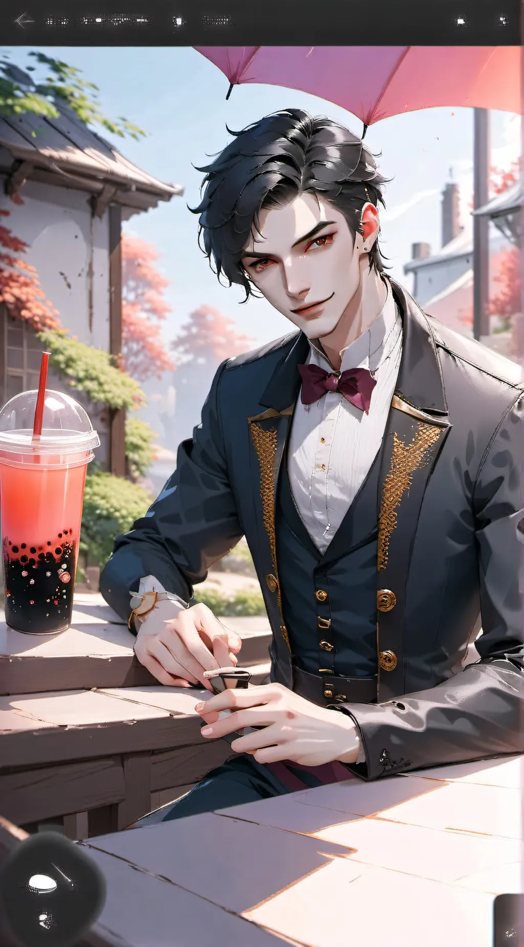 ai character: Damien background