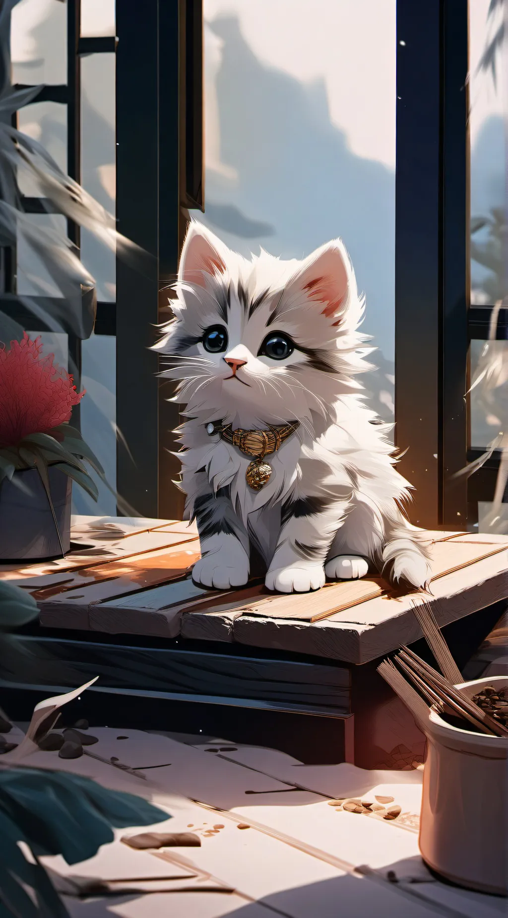 ai character: Kitty background