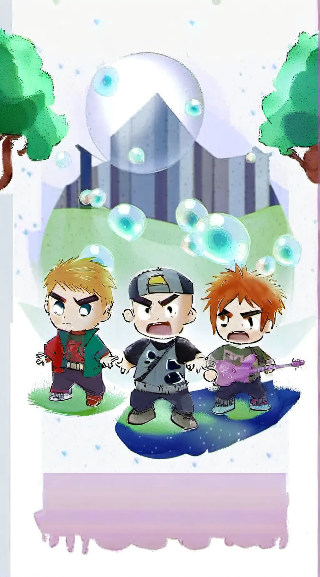 ai character:  rowdyruff boys background