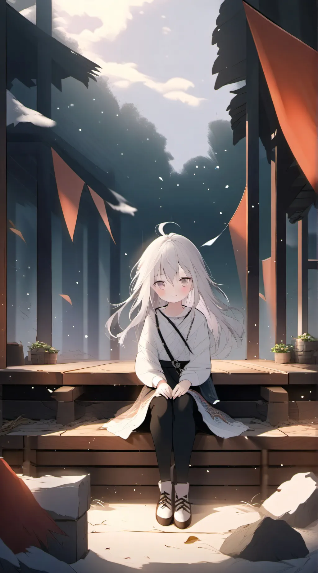 ai character: Girl  background