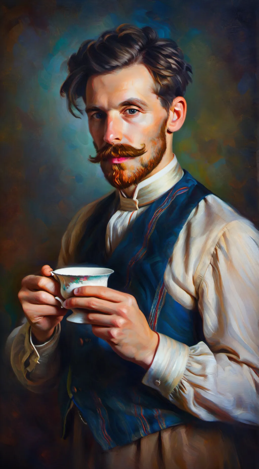 ai character: British mate  background