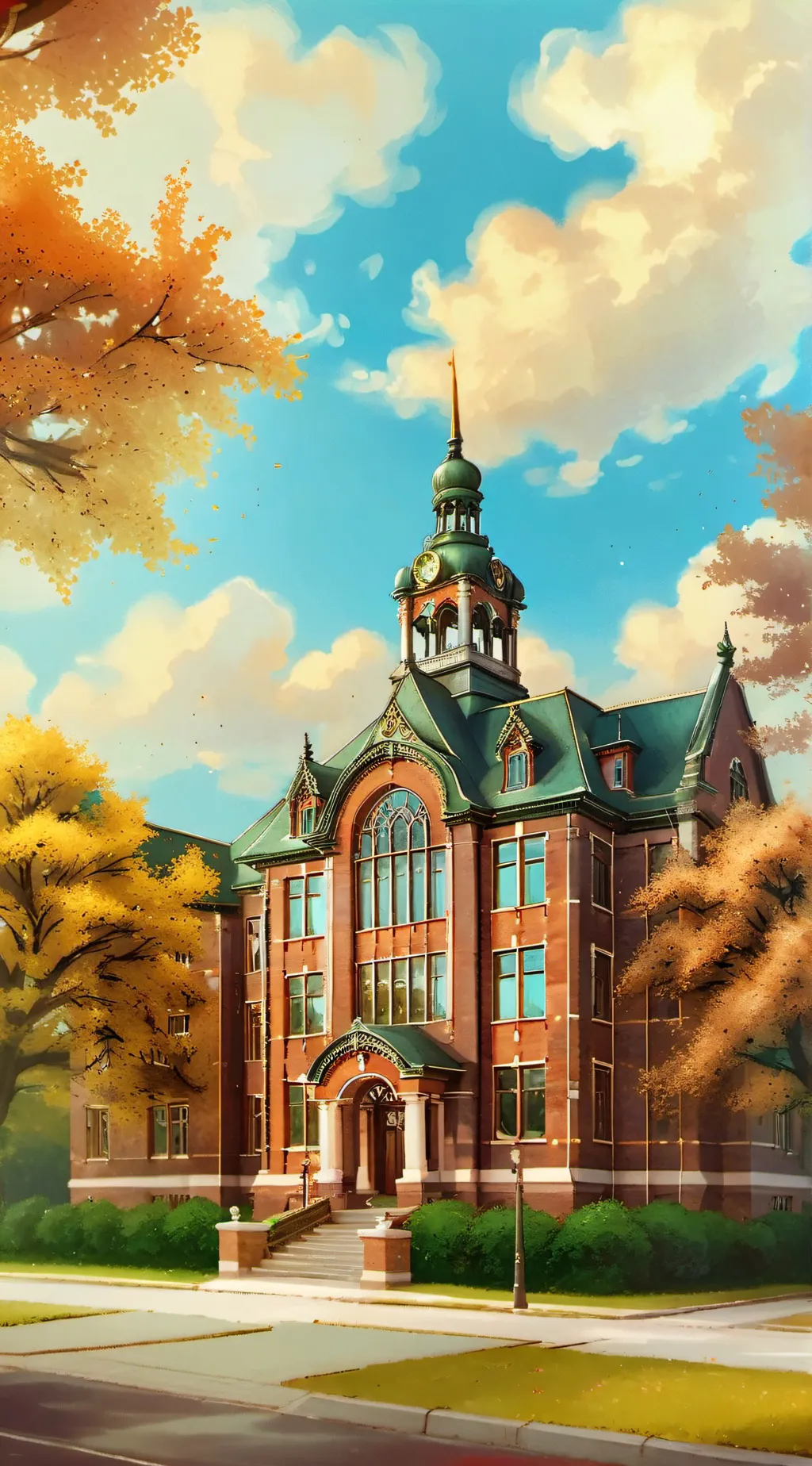 ai character: Magic school background