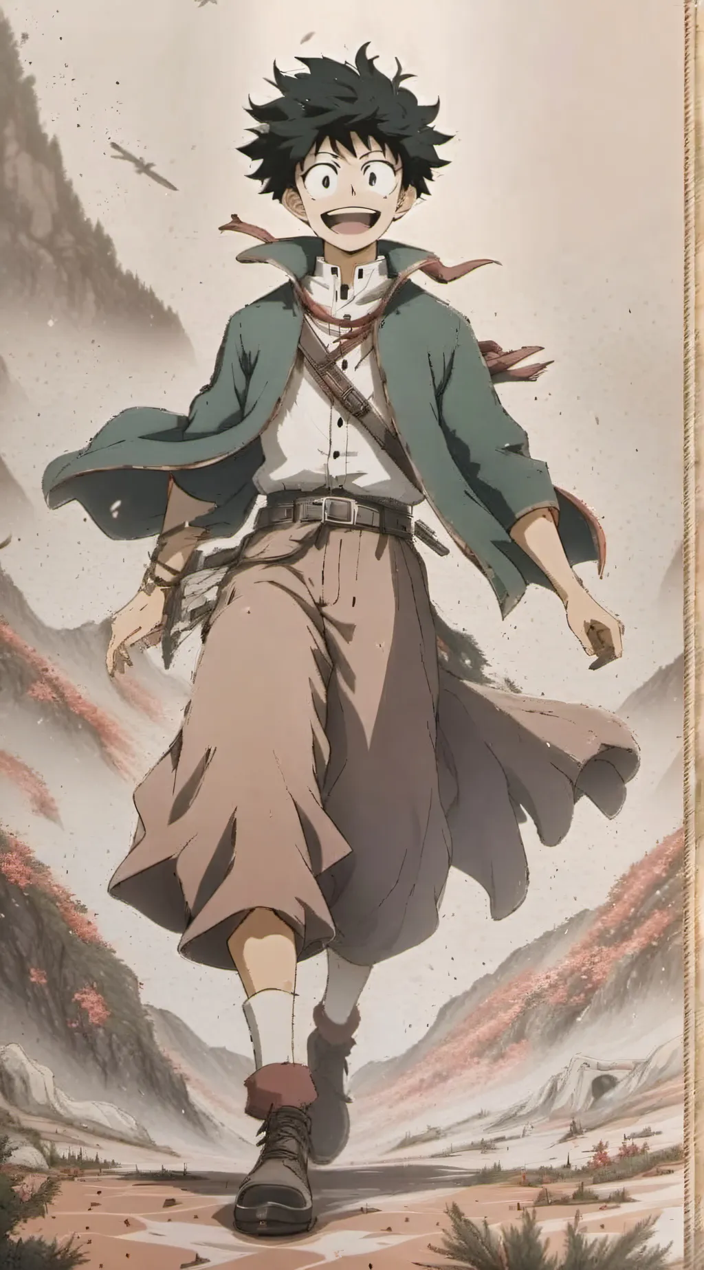 ai character: izuku midoriya  background