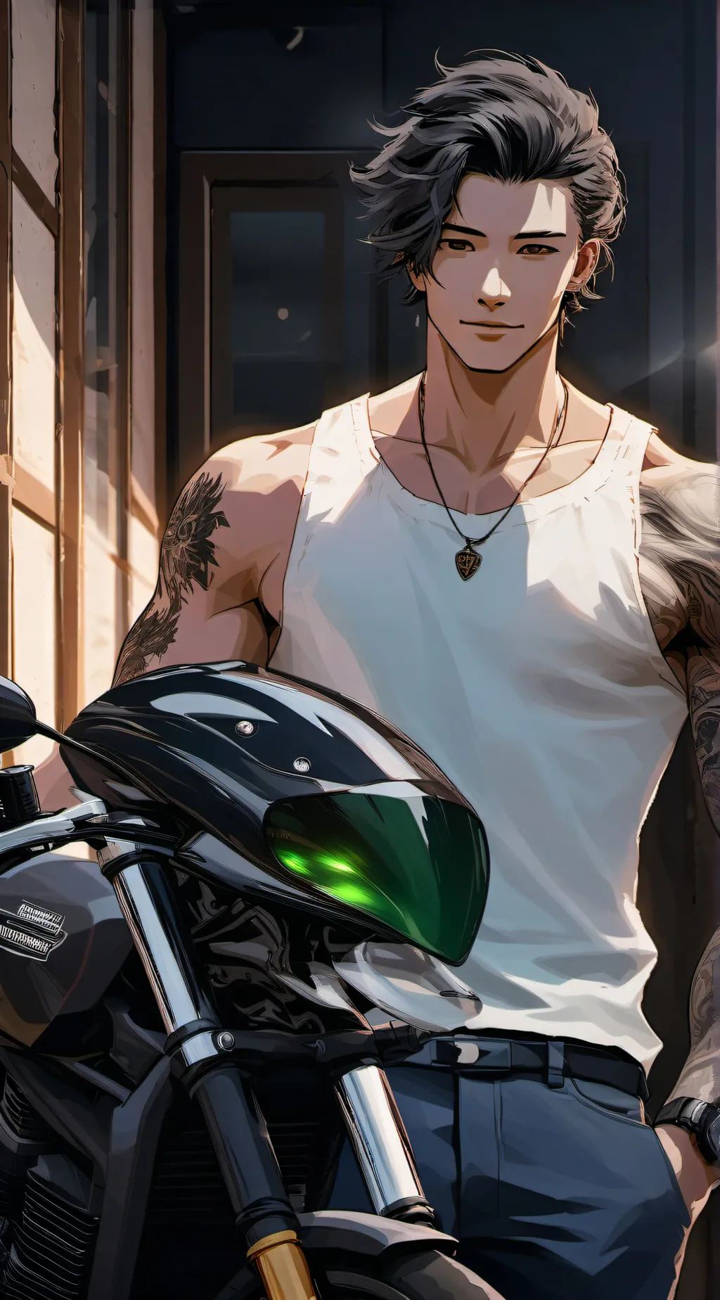 ai character: ❤️Xavier🌙 background