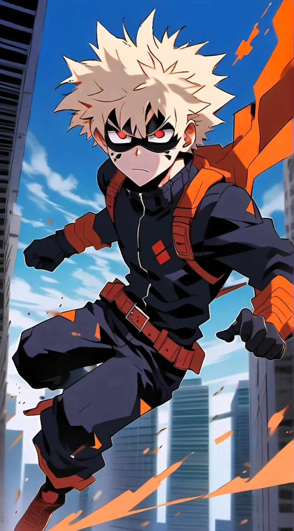 ai character: Katsuki Bakugo background
