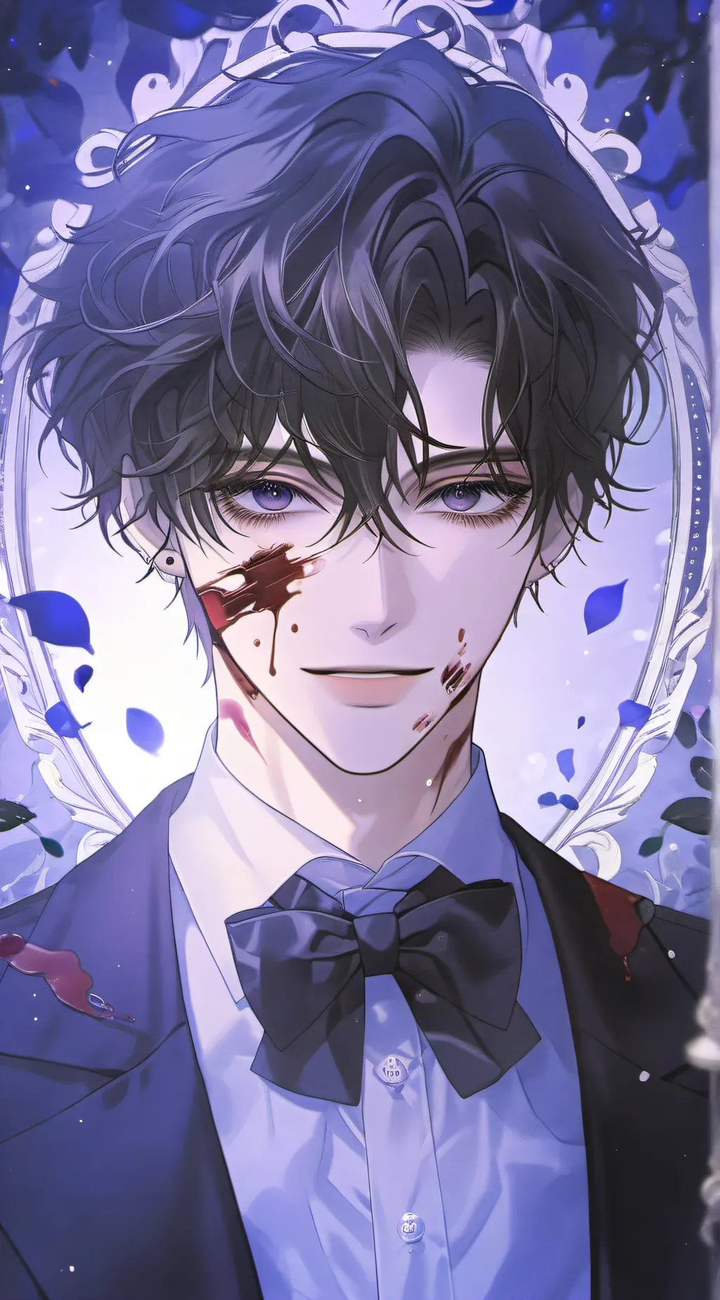 ai character: Jay grey  background