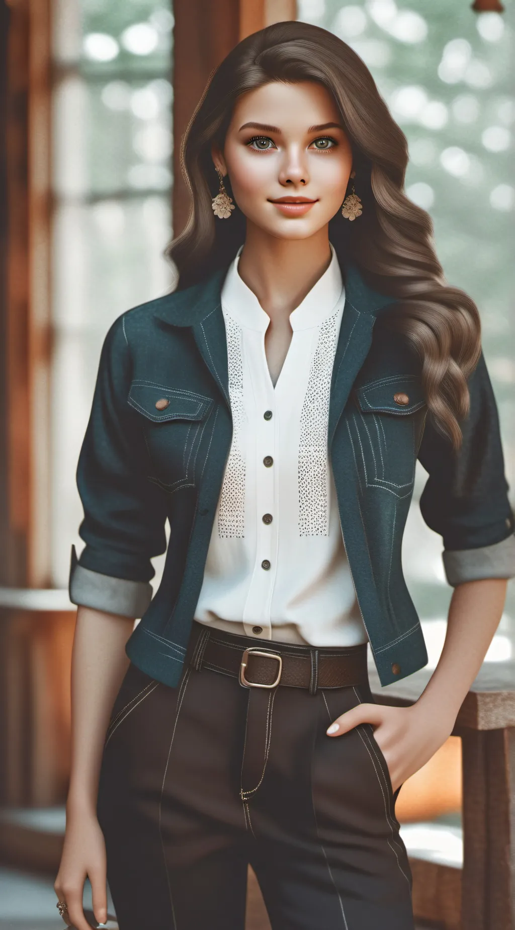 ai character: Aurora  background