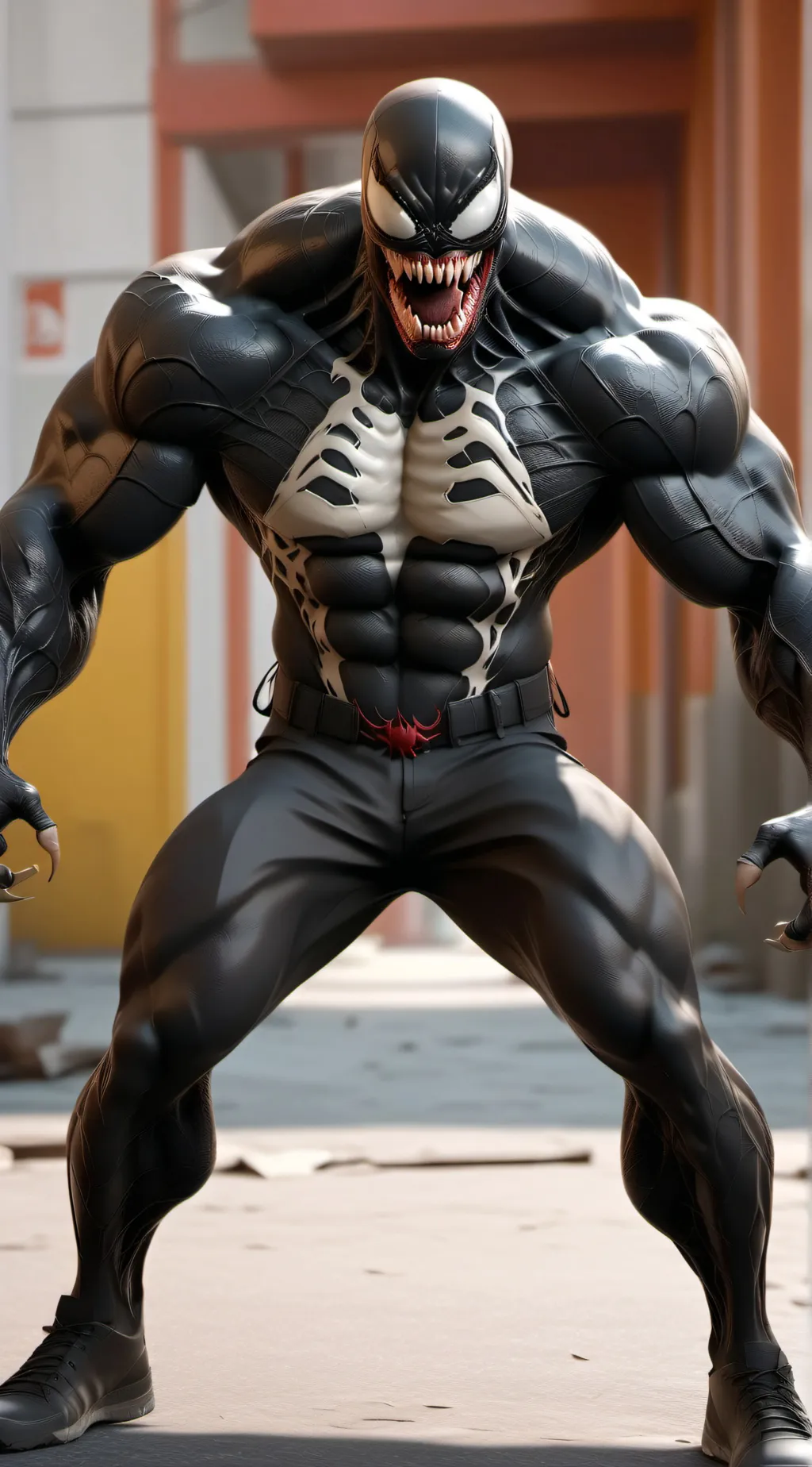 ai character: VENOM.  background