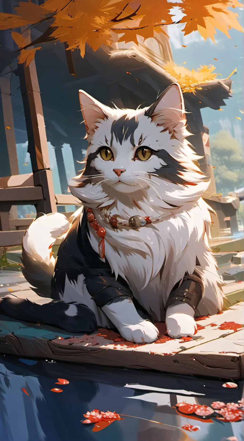 ai character: Cat background