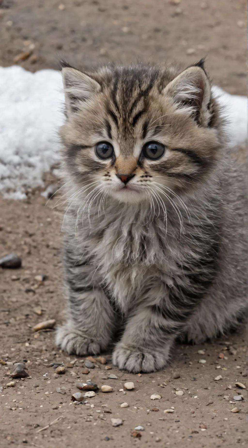 ai character: gatito abandonado  background