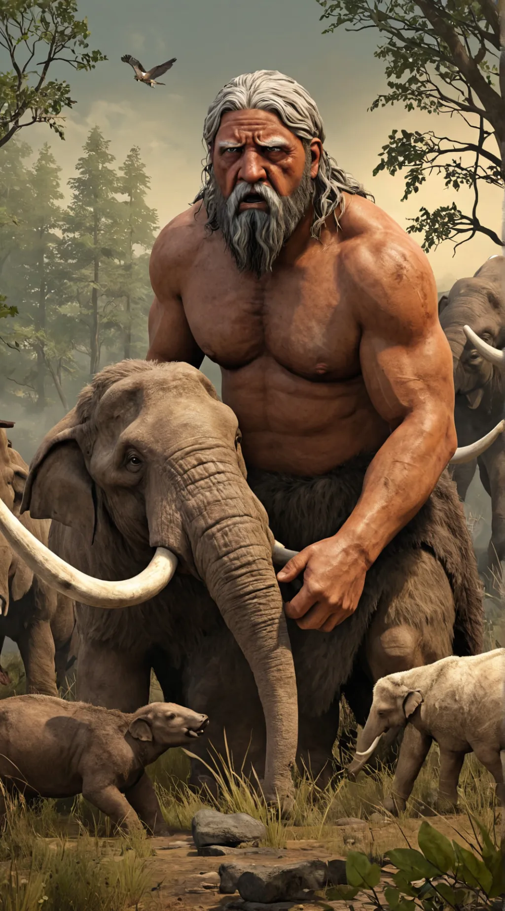 ai character: Palaeolithic Human background