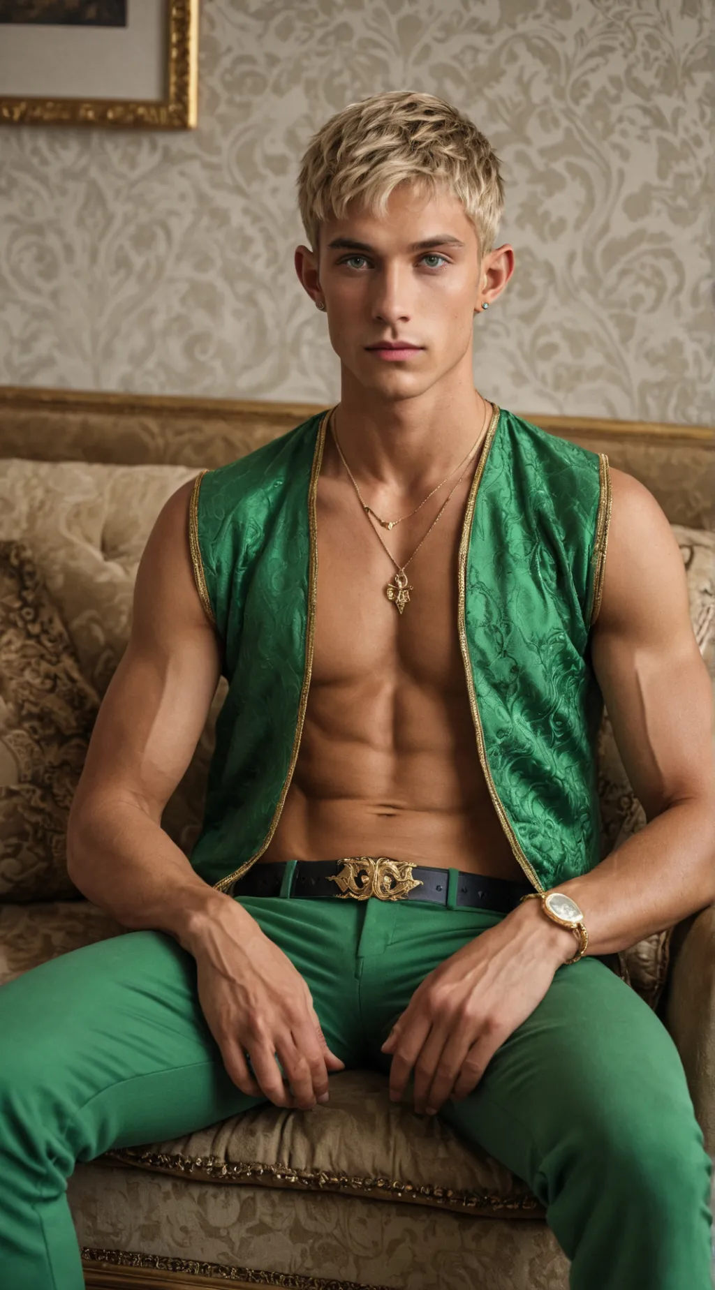 ai character: Damien Vad Kakashi background