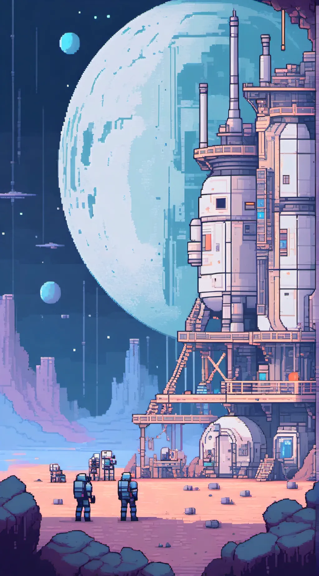 ai character: Jamestown moon col background