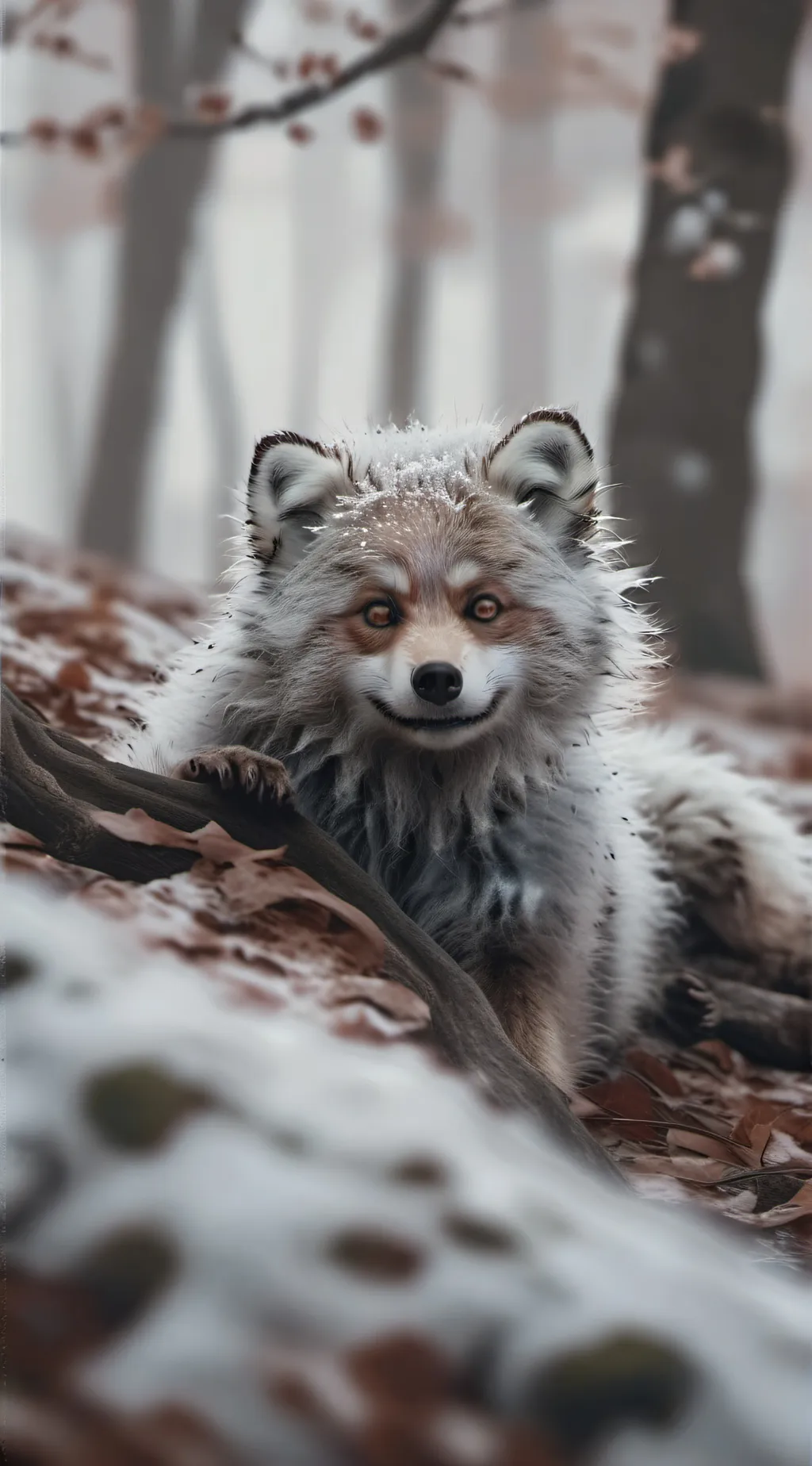 ai character: //un loup mignon// background