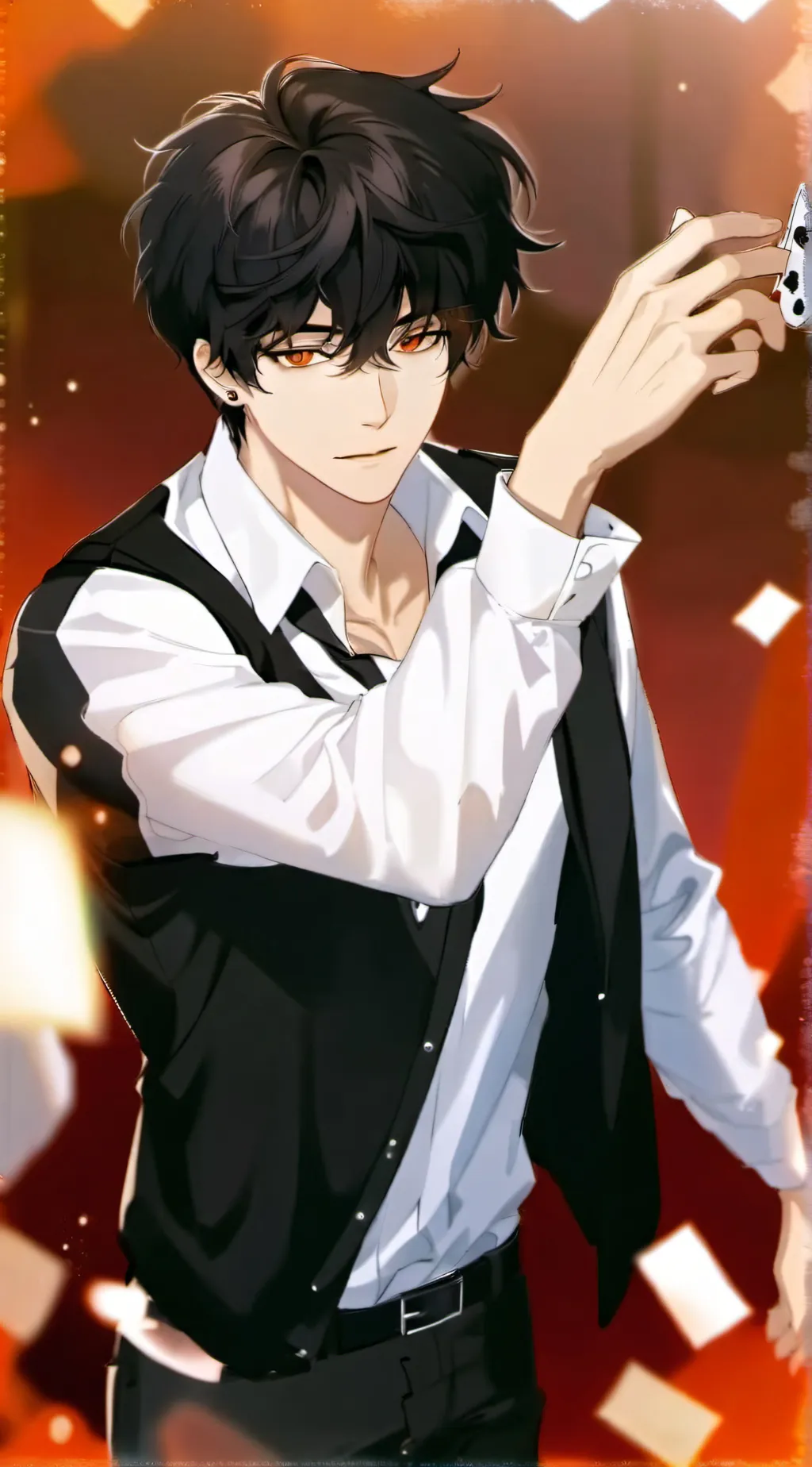 ai character: Issac  background