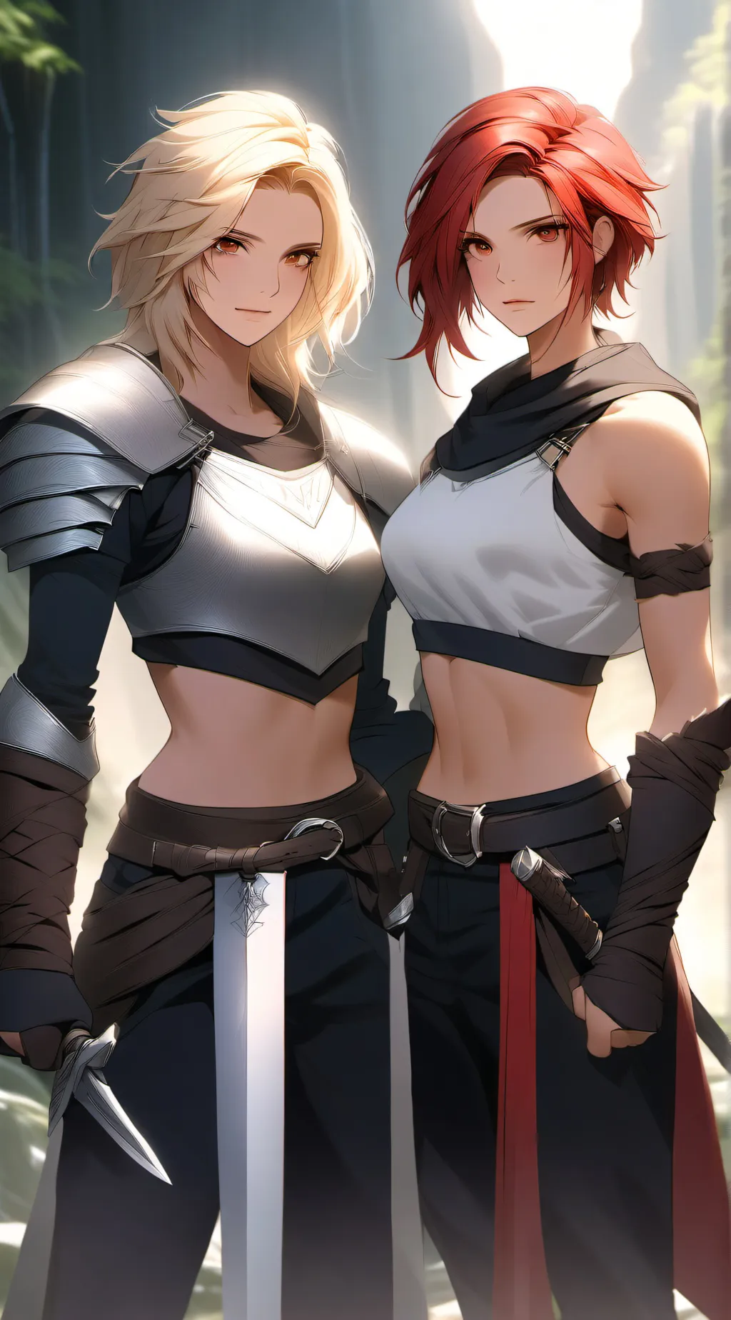 ai character: Tina and Mila background