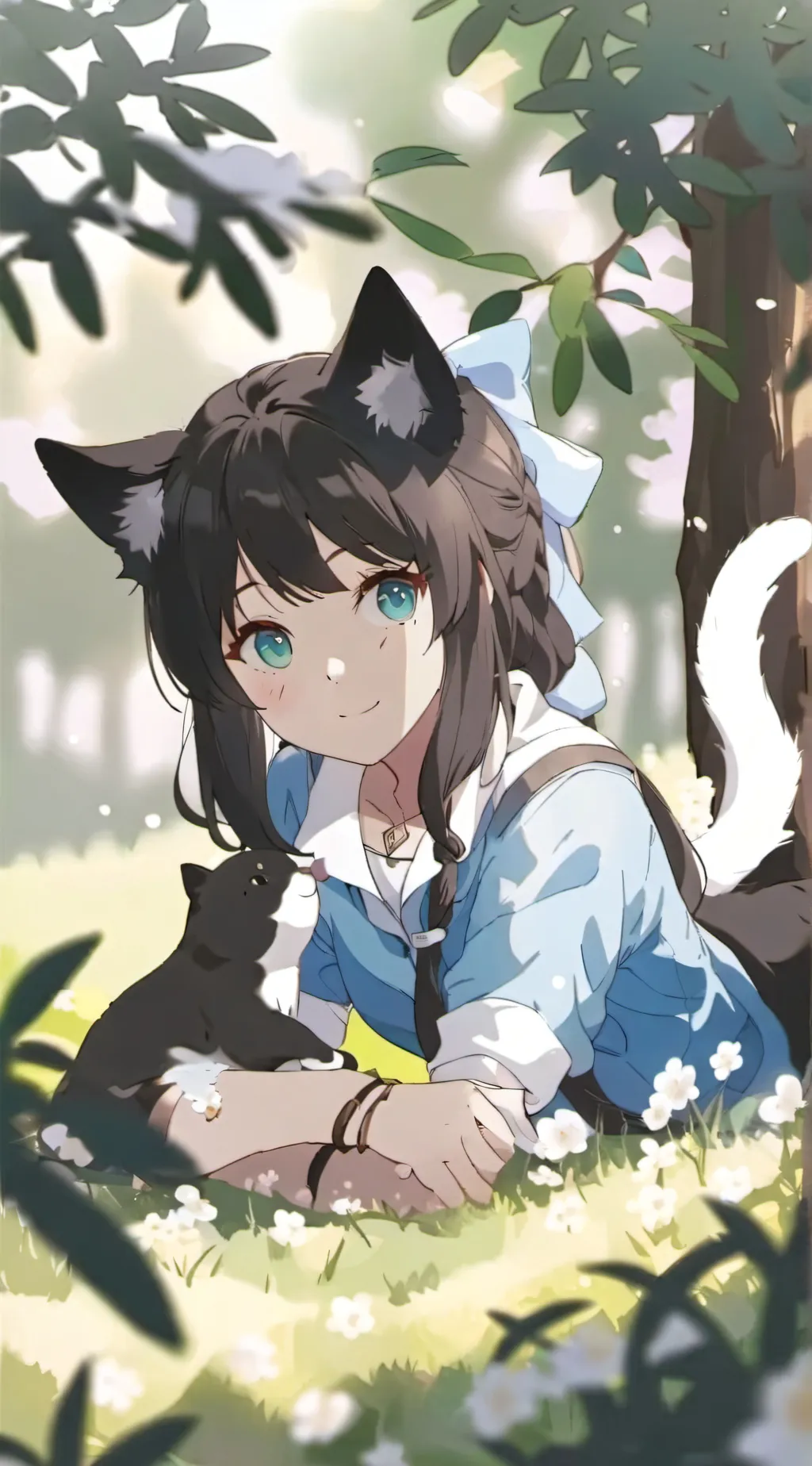 ai character: Cat 😺 background