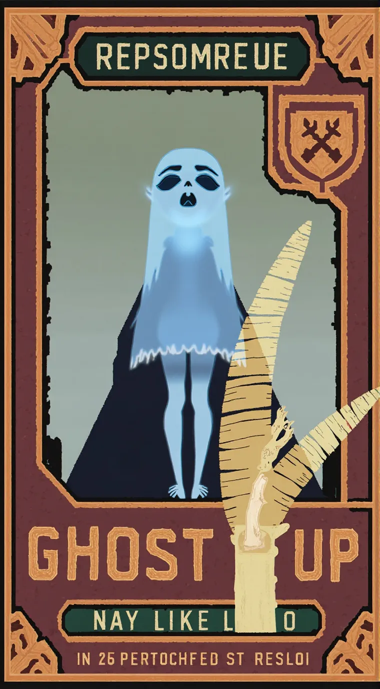 ai character: Ghost Life Sim background