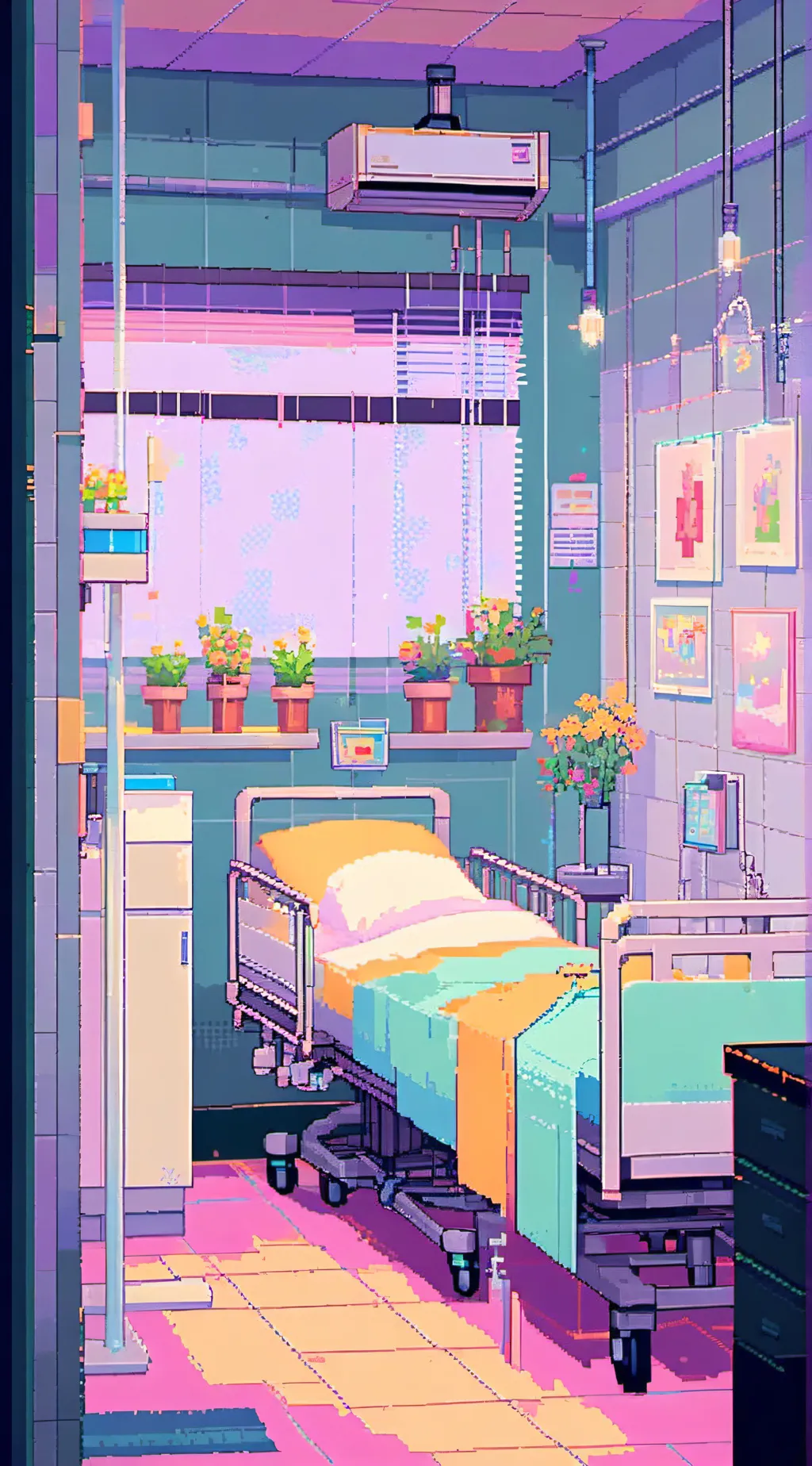 ai character: hospital  background