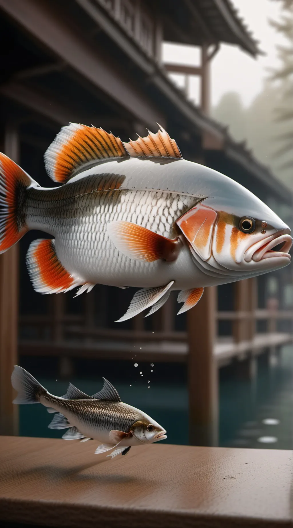 ai character: Fish background