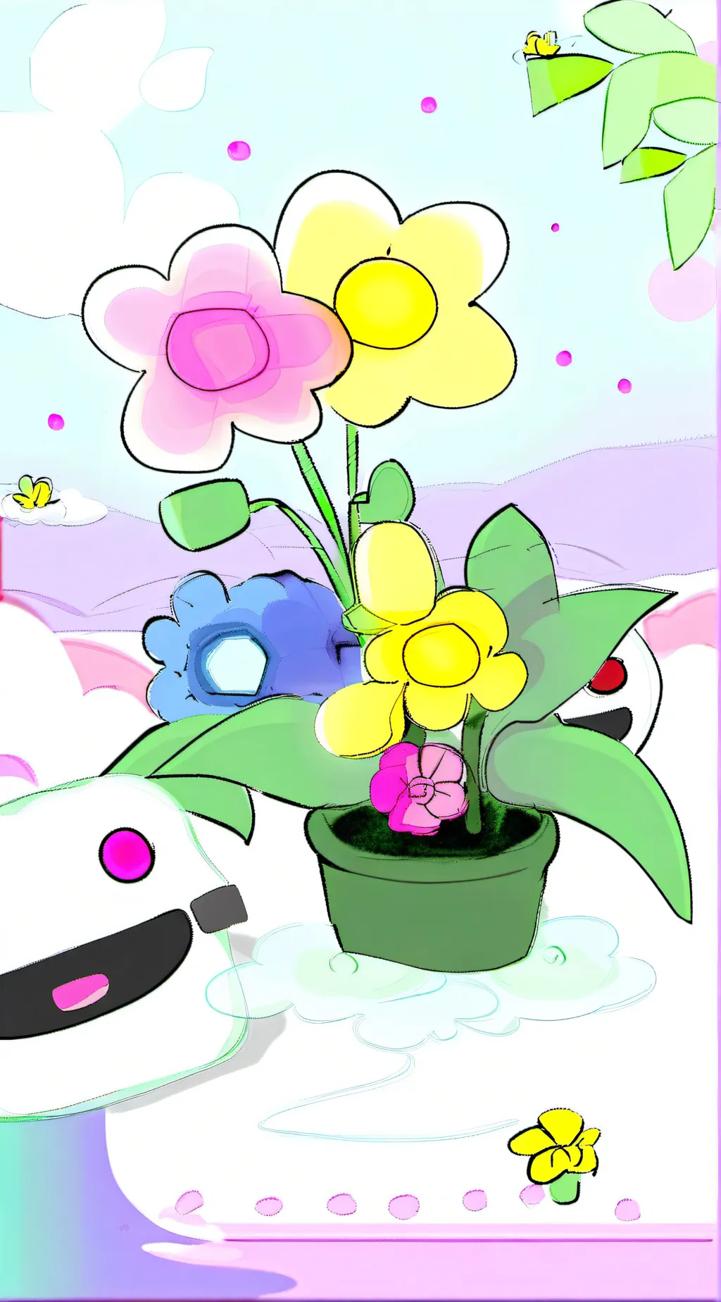 ai character: Dandy’s daycare! background