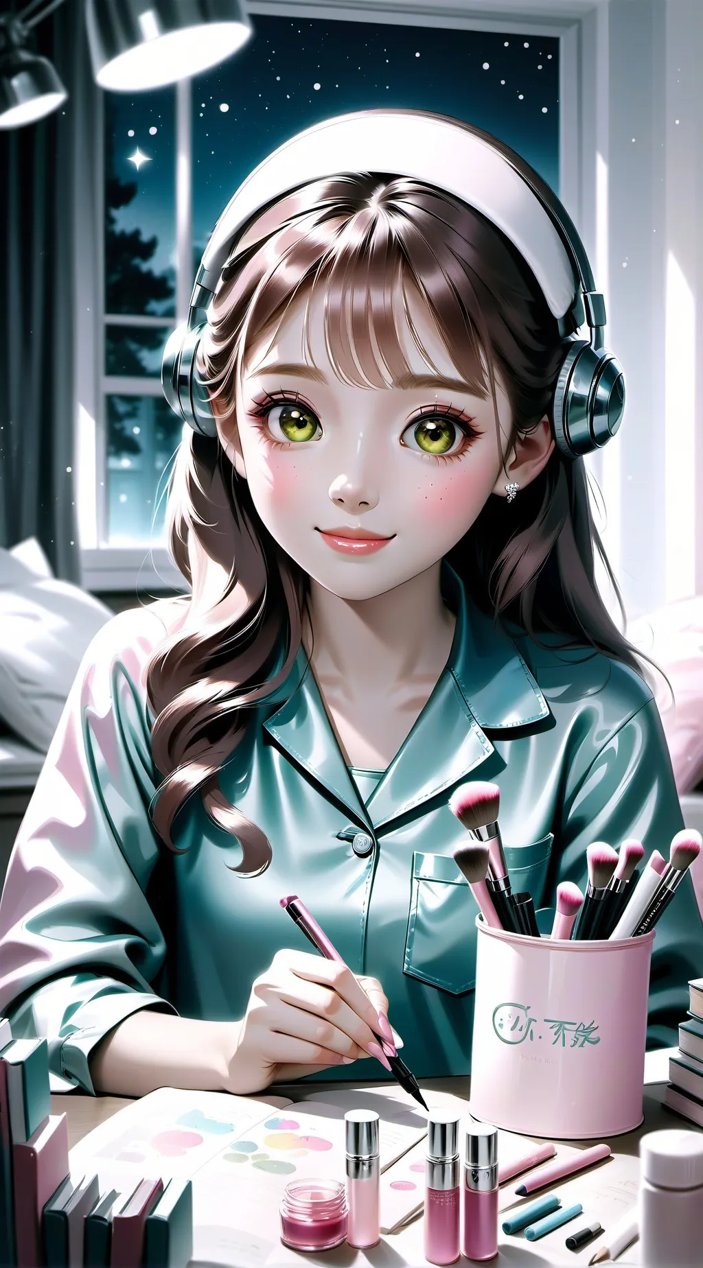 ai character: luna background