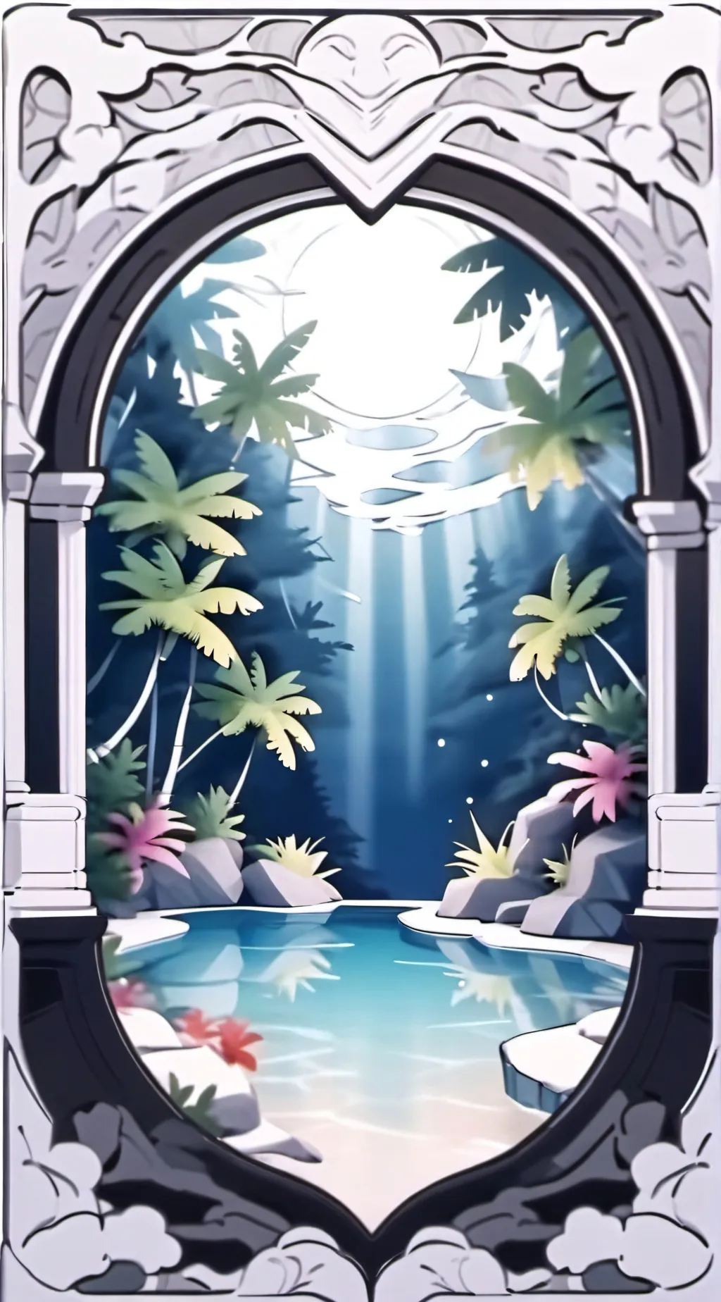 ai character: 🦴🌈°SPRUNKI°👁️🍄 background