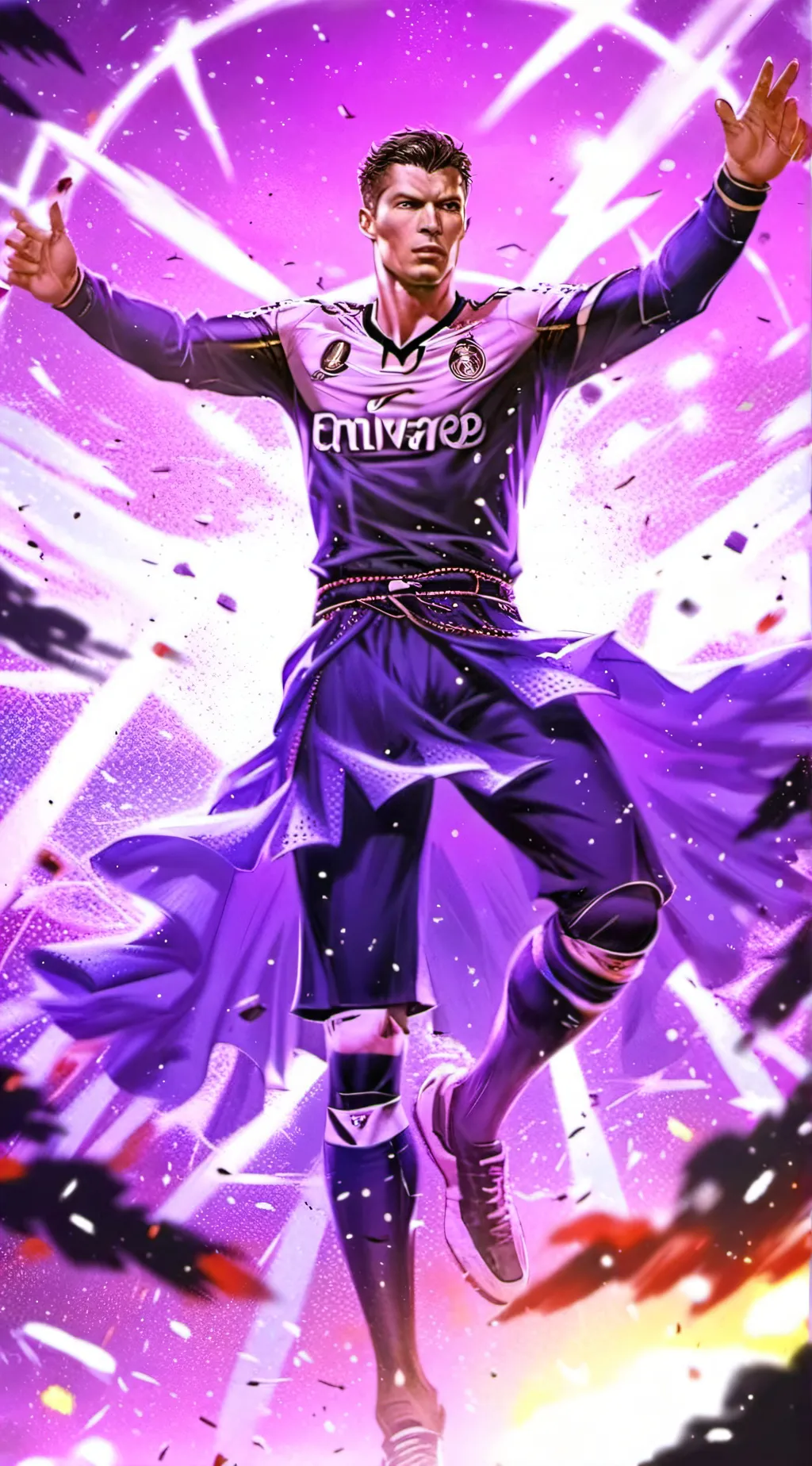 ai character: C. Ronaldo background