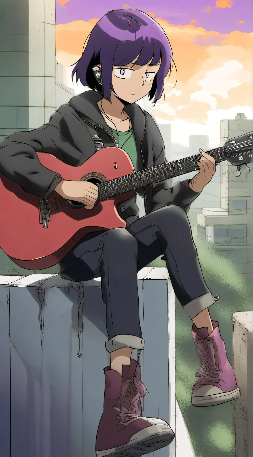 ai character: Kyoka Jiro  background