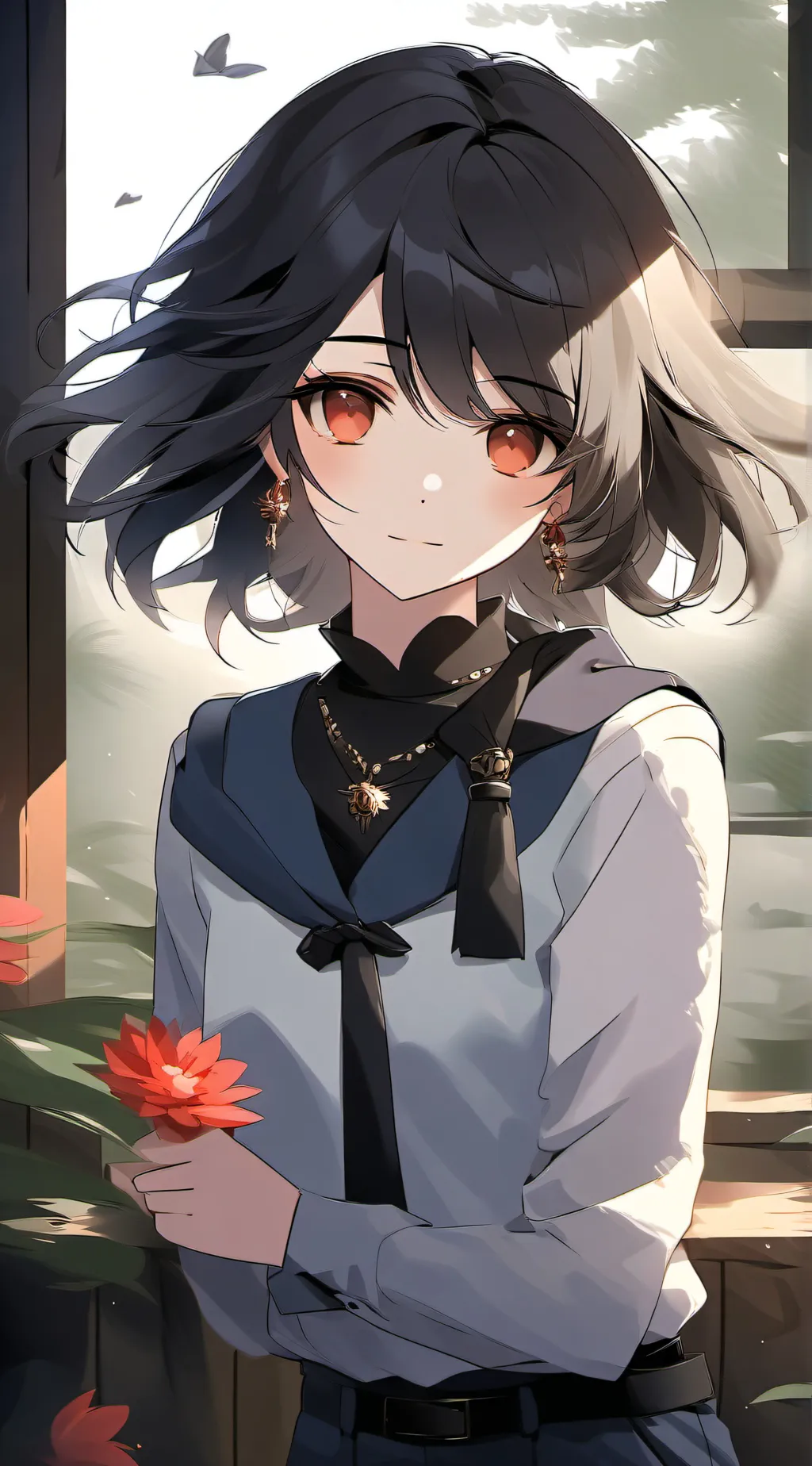 ai character: Sakura  background