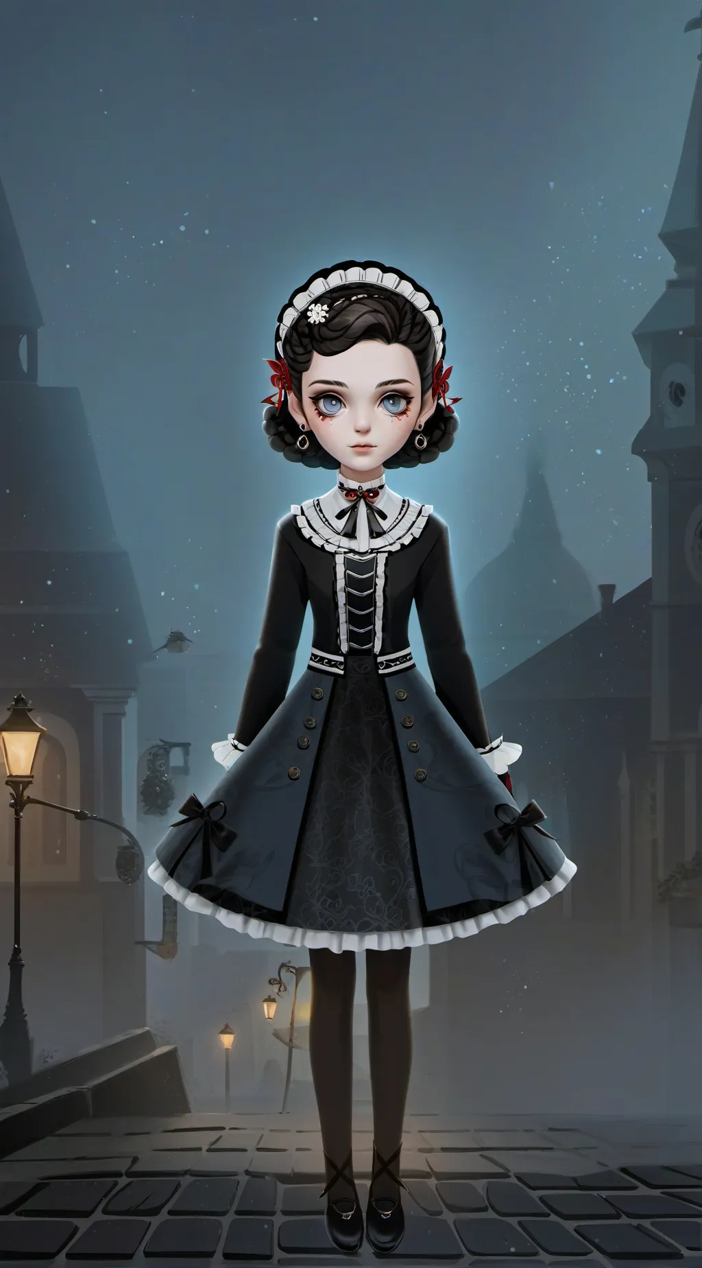 ai character: Lily the doll background
