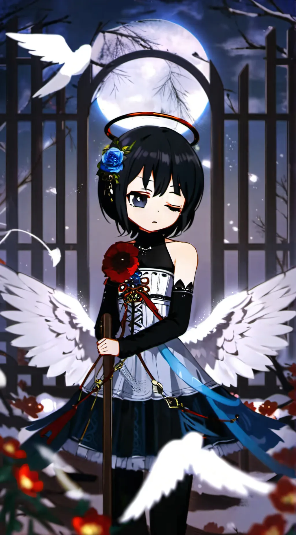 ai character: a song ig background