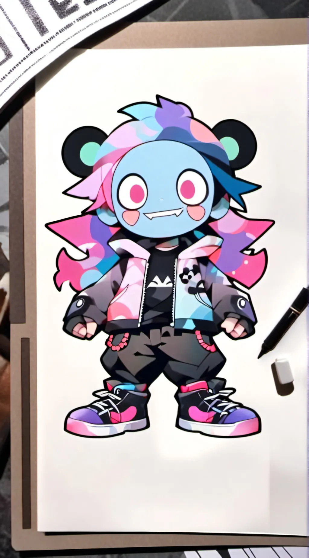 ai character: BIBBLE background