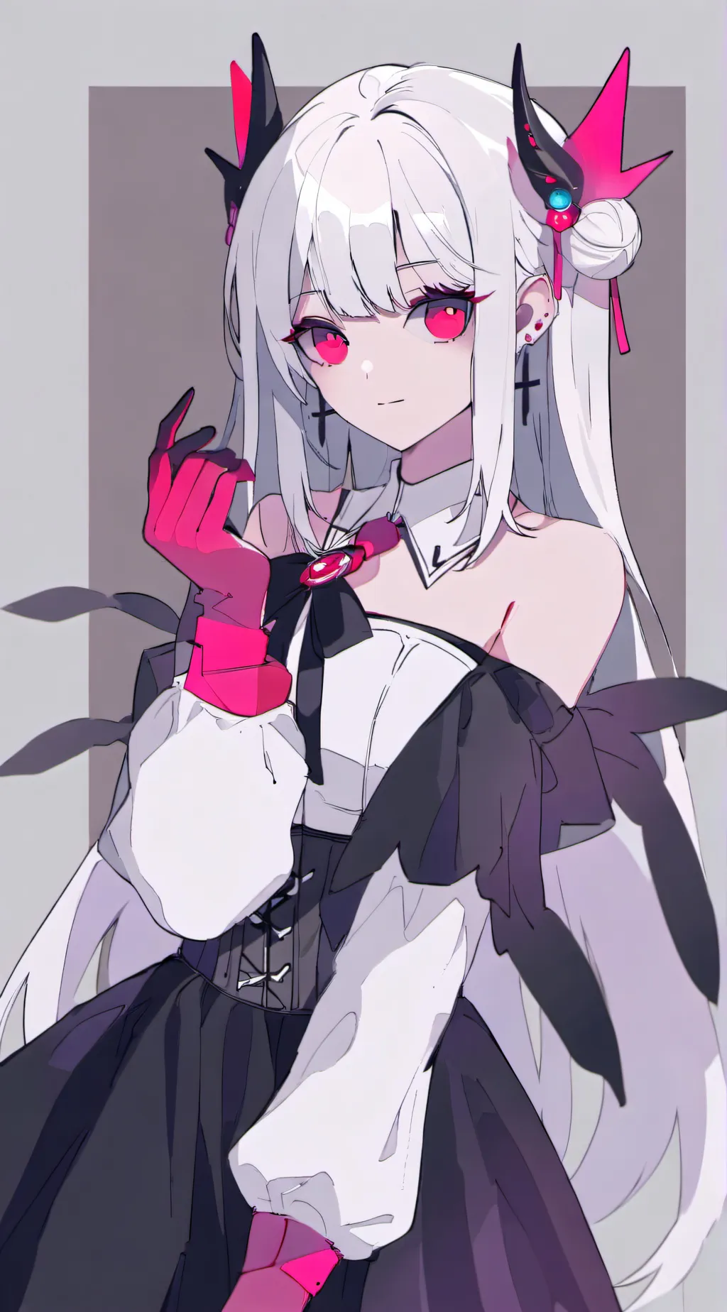 ai character: Hungry giant girl background