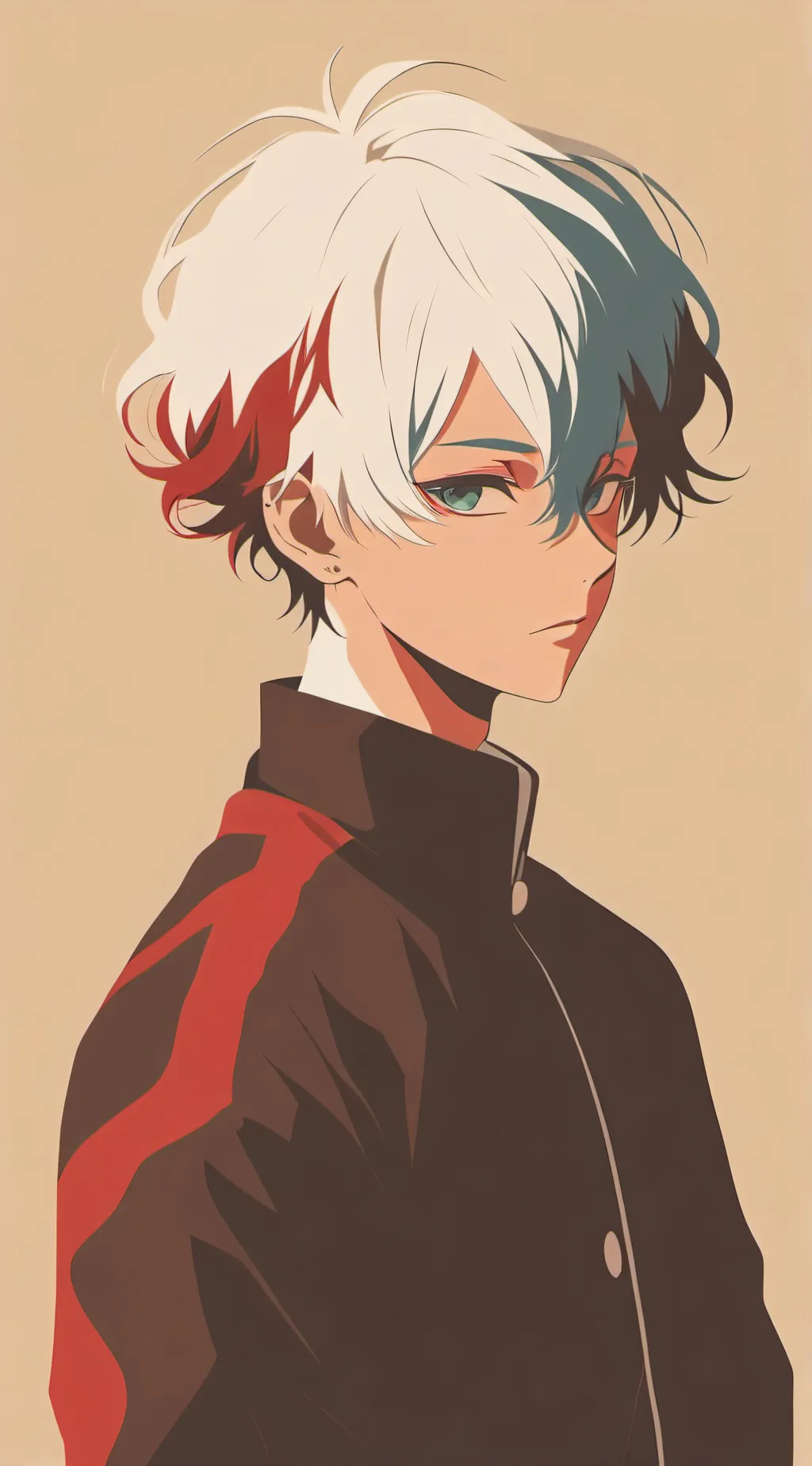 ai character: Shoto~burr basket background