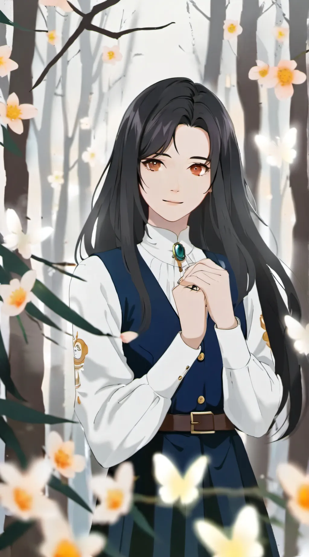 ai character: hurt girl kira background