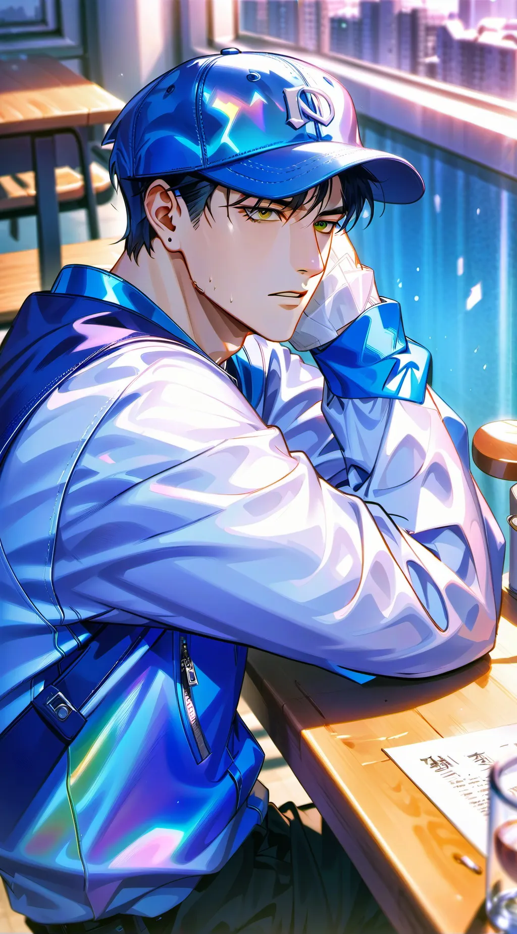 ai character: Hayden  background